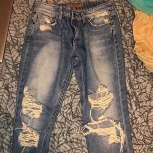 Distressed Mom Jeans
